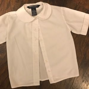 School Uniform Blouse Shirt Size 8 in white